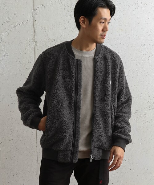 URBAN RESEARCH DOORS（アーバンリサーチドアーズ）の「ボアフリースブルゾン（ジャケット/アウター・メンズ・D.Beige/Charcoal・38/40）」の3枚目の写真