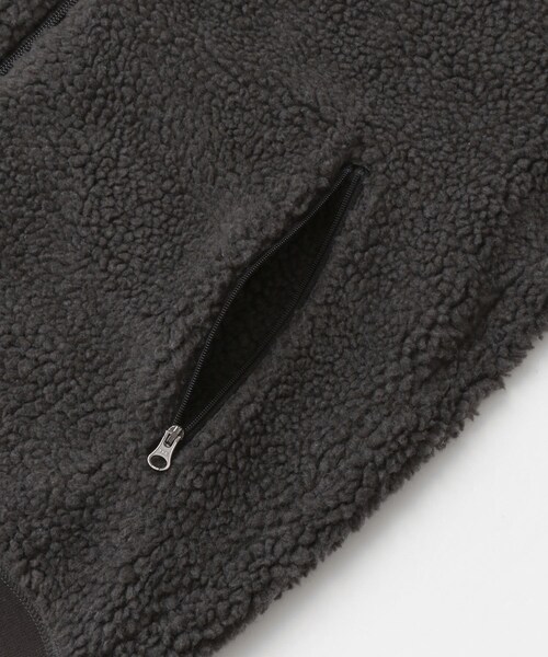 URBAN RESEARCH DOORS（アーバンリサーチドアーズ）の「ボアフリースブルゾン（ジャケット/アウター・メンズ・D.Beige/Charcoal・38/40）」の19枚目の写真