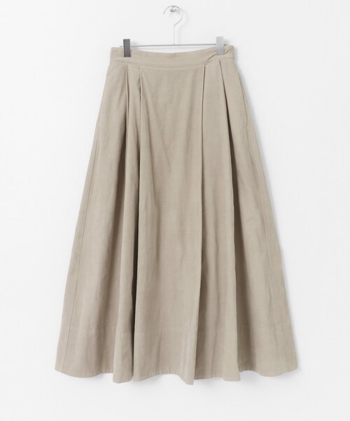 URBAN RESEARCH DOORS(アーバンリサーチドアーズ)の「コーデュロイロングフレアスカート(スカート・レディース・CAMEL/BLUE GREEN/GREGE・one)」の18枚目の写真