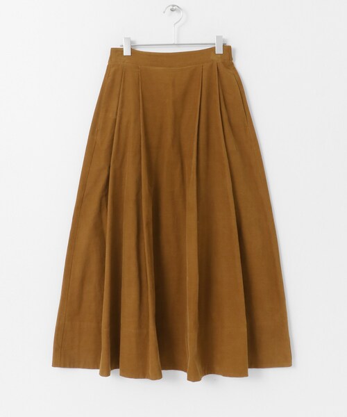 URBAN RESEARCH DOORS(アーバンリサーチドアーズ)の「コーデュロイロングフレアスカート(スカート・レディース・CAMEL/BLUE GREEN/GREGE・one)」の16枚目の写真