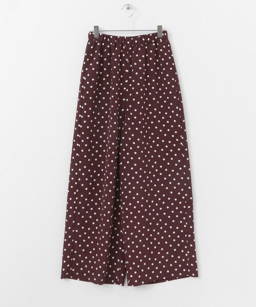 URBAN RESEARCH DOORS（アーバンリサーチドアーズ）の「ドットイージーパンツ（パンツ・レディース・WINE/BLACK・one）」の8枚目の写真