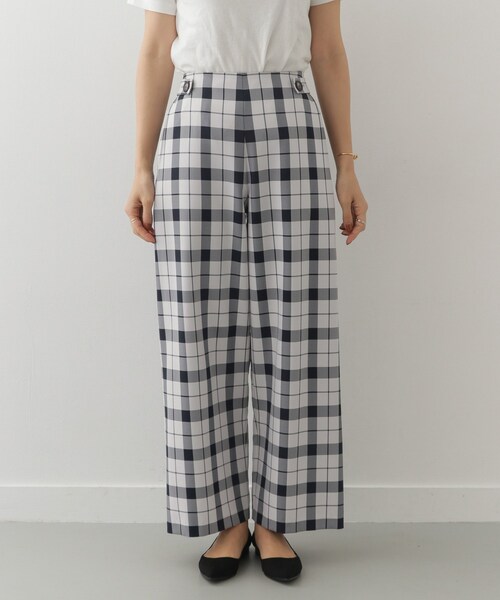 URBAN RESEARCH DOORS（アーバンリサーチドアーズ）の「チェックサイドシームレスパンツ（パンツ・レディース・GRY×NVY/BEG×BLK・36/38）」の8枚目の写真