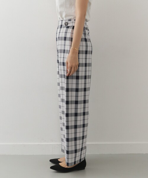 URBAN RESEARCH DOORS（アーバンリサーチドアーズ）の「チェックサイドシームレスパンツ（パンツ・レディース・GRY×NVY/BEG×BLK・36/38）」の9枚目の写真