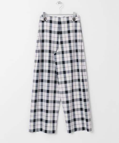 URBAN RESEARCH DOORS（アーバンリサーチドアーズ）の「チェックサイドシームレスパンツ（パンツ・レディース・GRY×NVY/BEG×BLK・36/38）」の12枚目の写真