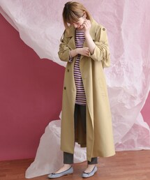 KBF バイカラーBIGトレンチコート