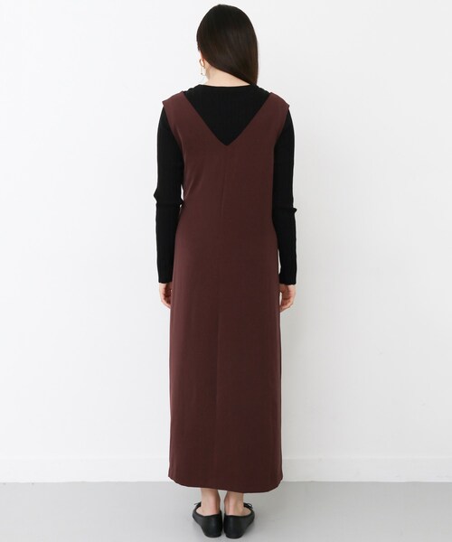 KBF+(ケービーエフプラス)の「KBF+ サイドベルトジャンパースカート(ワンピース/ドレス・レディース・BLACK/D.GREEN/R.BROWN・one)」の15枚目の写真