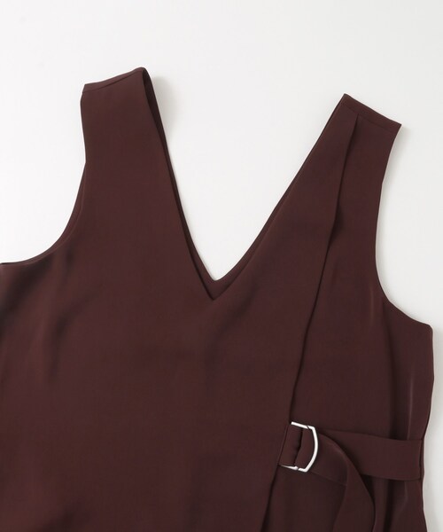 KBF+(ケービーエフプラス)の「KBF+ サイドベルトジャンパースカート(ワンピース/ドレス・レディース・BLACK/D.GREEN/R.BROWN・one)」の19枚目の写真