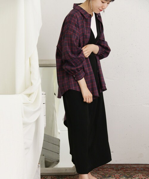 KBF+(ケービーエフプラス)の「KBF+ サイドベルトジャンパースカート(ワンピース/ドレス・レディース・BLACK/D.GREEN/R.BROWN・one)」の7枚目の写真