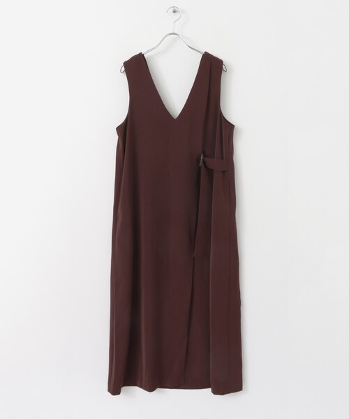 KBF+(ケービーエフプラス)の「KBF+ サイドベルトジャンパースカート(ワンピース/ドレス・レディース・BLACK/D.GREEN/R.BROWN・one)」の18枚目の写真