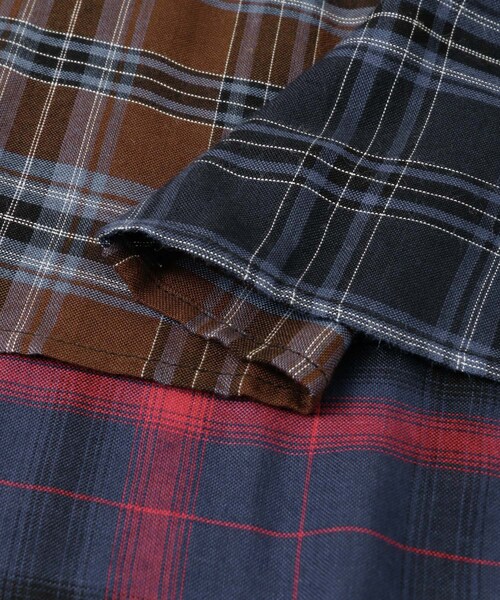 KBF（ケイビーエフ）の「MIXチェックフレアスカート（スカート・レディース・KHAKI mix/BLUE mix・one）」の18枚目の写真