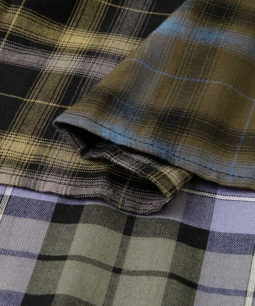 KBF（ケイビーエフ）の「MIXチェックフレアスカート（スカート・レディース・KHAKI mix/BLUE mix・one）」の19枚目の写真