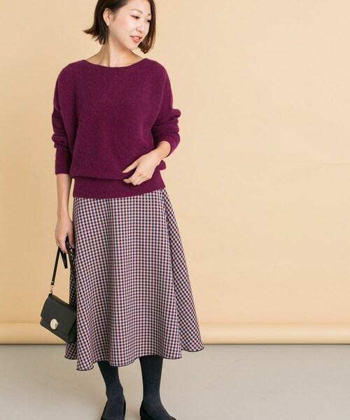 フォックスウール切替ニット URBAN RESEARCH ROSSO WOMEN（アーバンリサーチ ロッソ）の
