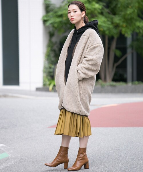 F by ROSSO（エフバイロッソ）の「F by ROSSO ボアコート（ジャケット/アウター・レディース・BEIGE/OFF WHITE・FREE）」の13枚目の写真