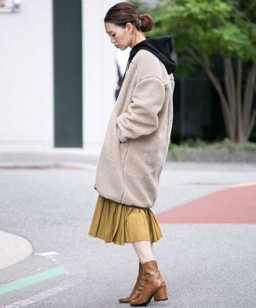 F by ROSSO（エフバイロッソ）の「F by ROSSO ボアコート（ジャケット/アウター・レディース・BEIGE/OFF WHITE・FREE）」の14枚目の写真