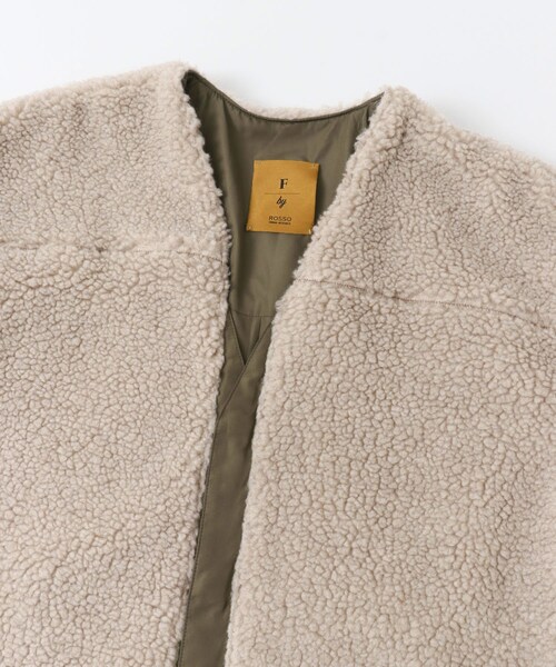 F by ROSSO（エフバイロッソ）の「F by ROSSO ボアコート（ジャケット/アウター・レディース・BEIGE/OFF WHITE・FREE）」の21枚目の写真