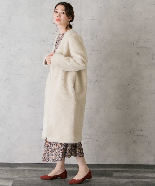 s2w8 ボアガウンコート GeeRA（ジーラ）の「軽くてあったか総裏ボアガウンコート（その他