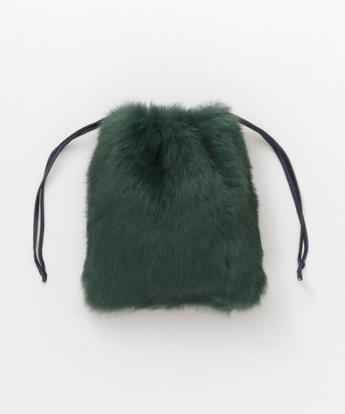 URBAN RESEARCH ROSSO WOMEN（アーバンリサーチ　ロッソ）の「ラビットファーミニ巾着（バッグ・レディース・MINT/YELLOW/GREEN/BORDEAUX・-）」の17枚目の写真