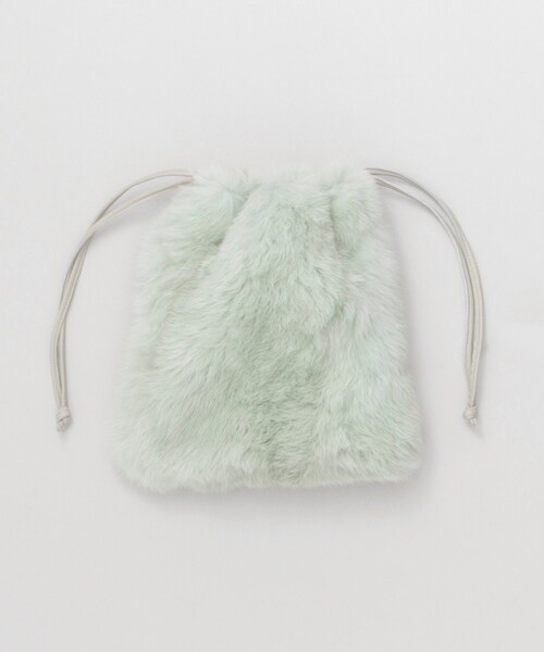 URBAN RESEARCH ROSSO WOMEN（アーバンリサーチ　ロッソ）の「ラビットファーミニ巾着（バッグ・レディース・MINT/YELLOW/GREEN/BORDEAUX・-）」の16枚目の写真