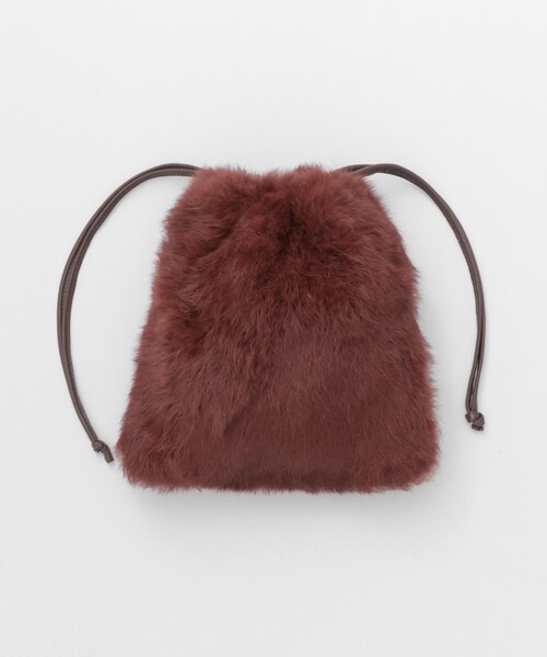 URBAN RESEARCH ROSSO WOMEN（アーバンリサーチ　ロッソ）の「ラビットファーミニ巾着（バッグ・レディース・MINT/YELLOW/GREEN/BORDEAUX・-）」の14枚目の写真