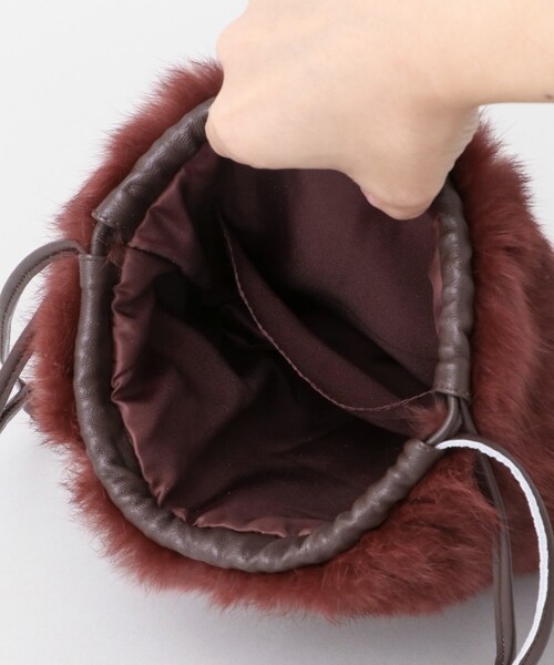 URBAN RESEARCH ROSSO WOMEN（アーバンリサーチ　ロッソ）の「ラビットファーミニ巾着（バッグ・レディース・MINT/YELLOW/GREEN/BORDEAUX・-）」の22枚目の写真