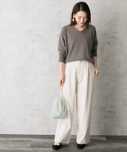 URBAN RESEARCH ROSSO WOMEN（アーバンリサーチ　ロッソ）の「ラビットファーミニ巾着（バッグ・レディース・MINT/YELLOW/GREEN/BORDEAUX・-）」の9枚目の写真