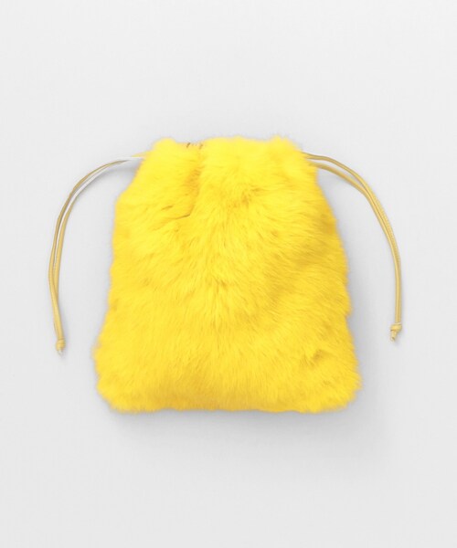 URBAN RESEARCH ROSSO WOMEN（アーバンリサーチ　ロッソ）の「ラビットファーミニ巾着（バッグ・レディース・MINT/YELLOW/GREEN/BORDEAUX・-）」の15枚目の写真