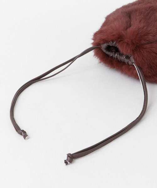 URBAN RESEARCH ROSSO WOMEN（アーバンリサーチ　ロッソ）の「ラビットファーミニ巾着（バッグ・レディース・MINT/YELLOW/GREEN/BORDEAUX・-）」の20枚目の写真