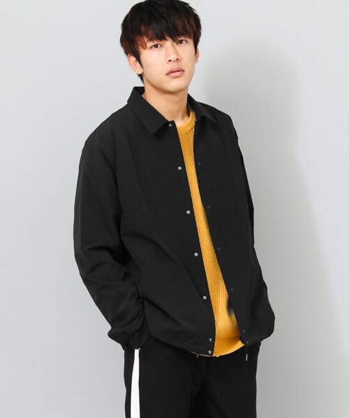 SENSE OF PLACE by URBAN RESEARCH（センスオブプレイスバイアーバンリサーチ）の「4WAYコーチジャケット（ジャケット/アウター・メンズ・BLACK/BEIGE・M/L）」の6枚目の写真