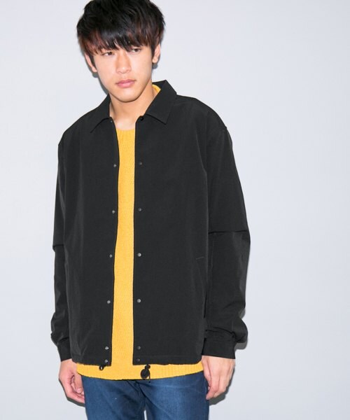 SENSE OF PLACE by URBAN RESEARCH（センスオブプレイスバイアーバンリサーチ）の「4WAYコーチジャケット（ジャケット/アウター・メンズ・BLACK/BEIGE・M/L）」の5枚目の写真