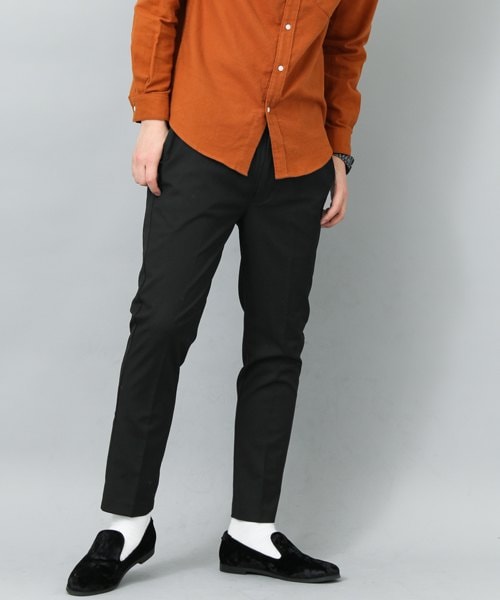 SENSE OF PLACE by URBAN RESEARCH(センスオブプレイスバイアーバンリサーチ)の「CARREMAN スリムテーパードスラックス(パンツ・メンズ・GRAY/BLACK/NAVY・M/L)」の1枚目の写真