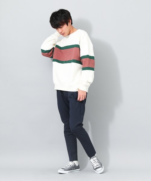 SENSE OF PLACE by URBAN RESEARCH(センスオブプレイスバイアーバンリサーチ)の「CARREMAN スリムテーパードスラックス(パンツ・メンズ・GRAY/BLACK/NAVY・M/L)」の4枚目の写真