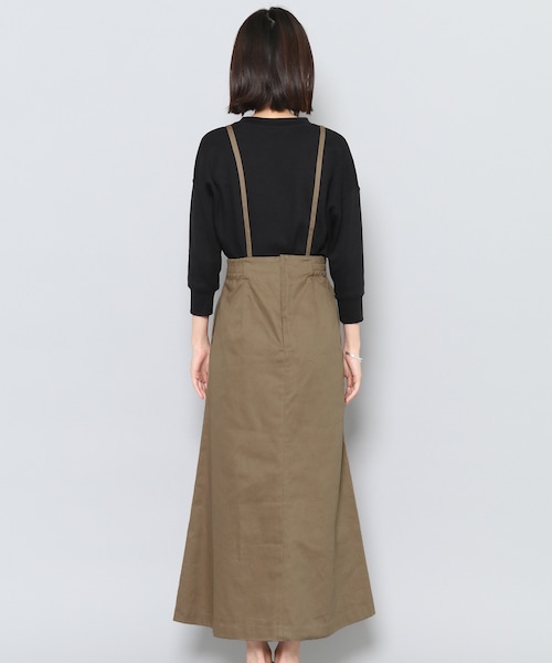 SENSE OF PLACE by URBAN RESEARCH（センスオブプレイスバイアーバンリサーチ）の「サスペンダーツキロングスカート（スカート・レディース・MOCHA/CHARCOAL・36/38）」の10枚目の写真