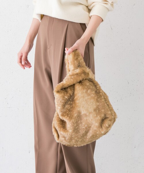 RODE SKO（ロデスコ）の「IMELDA ファートートバッグ（バッグ・レディース・BROWN/GREIGE/CAMEL・one）」の3枚目の写真