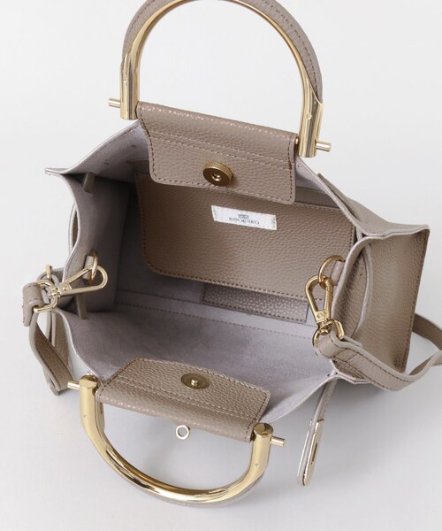 RODE SKO（ロデスコ）の「MAILA プチメタルスクエアトートバッグ（バッグ・レディース・GRAY/BLACK/OFF WHITE・one）」の20枚目の写真