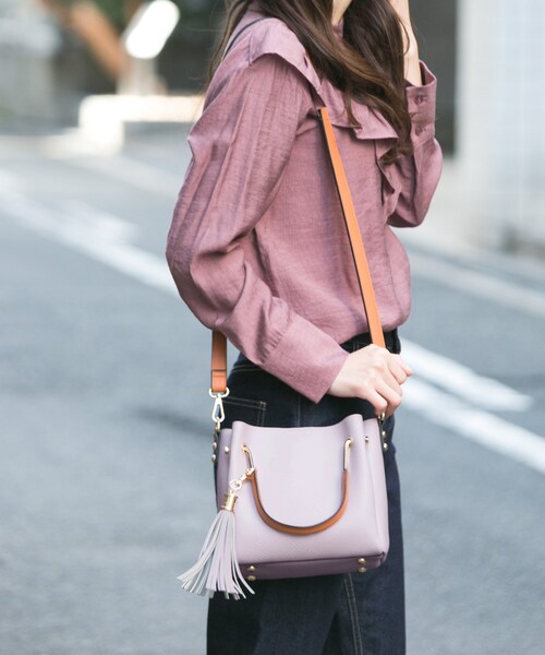 RODE SKO（ロデスコ）の「JUANITA ポケットプチ2WAYトート（バッグ・レディース・BLUE/GREEN/BEIGE/BLACK/LIGHT PINK・one）」の6枚目の写真