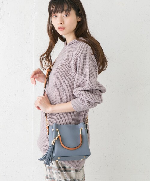 RODE SKO（ロデスコ）の「JUANITA ポケットプチ2WAYトート（バッグ・レディース・BLUE/GREEN/BEIGE/BLACK/LIGHT PINK・one）」の11枚目の写真