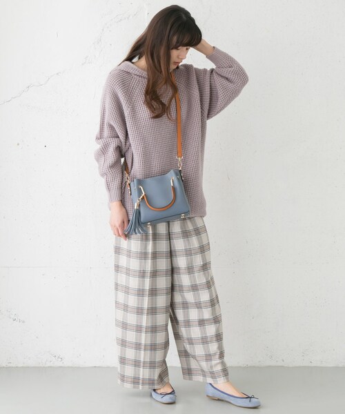 RODE SKO（ロデスコ）の「JUANITA ポケットプチ2WAYトート（バッグ・レディース・BLUE/GREEN/BEIGE/BLACK/LIGHT PINK・one）」の12枚目の写真