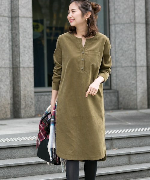 Sonny Label アーバンリサーチサニーレーベル の コーデュロイシャツワンピース ワンピース ドレス Wear