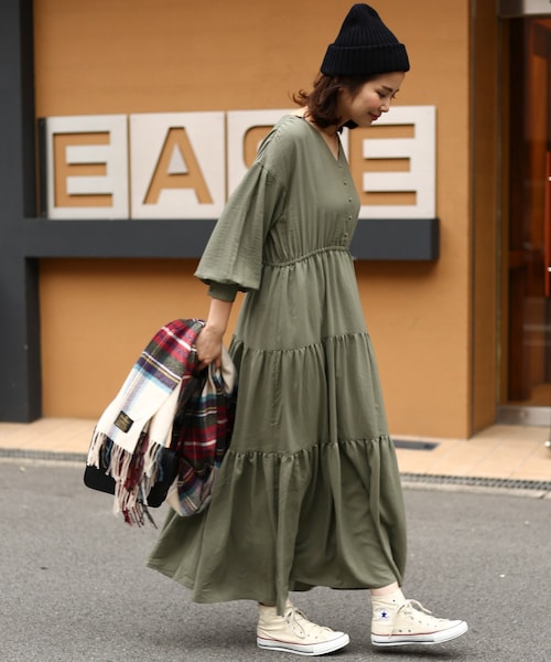 URBAN RESEARCH Sonny Label ロングワンピース 長袖 URBAN RESEARCH 