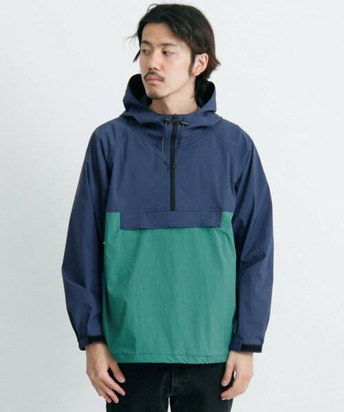 URBAN RESEARCH Sonny Label（アーバンリサーチサニーレーベル）の「マルチファンクションパッカブルアノラックパーカー（トップス・メンズ・ブラック/ブルー×グリーン/ブラック×カモ/キャメル×ネイビー・M/L）」の15枚目の写真