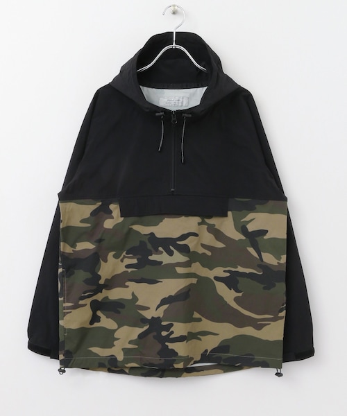 URBAN RESEARCH Sonny Label（アーバンリサーチサニーレーベル）の「マルチファンクションパッカブルアノラックパーカー（トップス・メンズ・ブラック/ブルー×グリーン/ブラック×カモ/キャメル×ネイビー・M/L）」の20枚目の写真