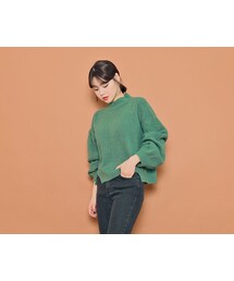 HOTPING | ハーフネックルーズカラーニット(ニット/セーター)