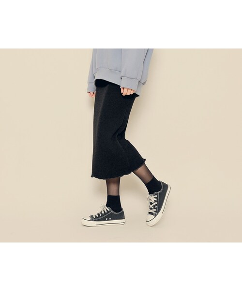 HOTPING(ホッピン)の「バックスリットタイトニットスカート(スカート・レディース・Black・XS-S/M-L/XL-2XL)」の1枚目の写真