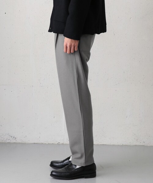 STILL BY HAND(スティルバイハンド)の「STILL BY HAND フェルトライクウールジャージパンツ(パンツ・メンズ・NAVY/GREY・46/48)」の4枚目の写真