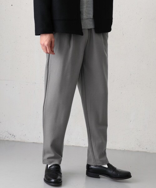 STILL BY HAND(スティルバイハンド)の「STILL BY HAND フェルトライクウールジャージパンツ(パンツ・メンズ・NAVY/GREY・46/48)」の3枚目の写真