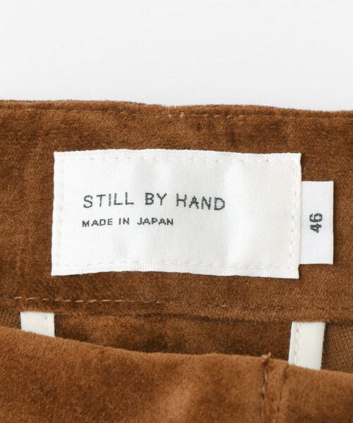 STILL BY HAND（スティルバイハンド）の「STILL BY HAND ベロアトラウザー（パンツ・メンズ・CHARCOAL/BROWN/NAVY・46/48）」の12枚目の写真