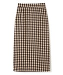 GRL | ギンガムチェックサイドスリットタイトスカート(裙子)