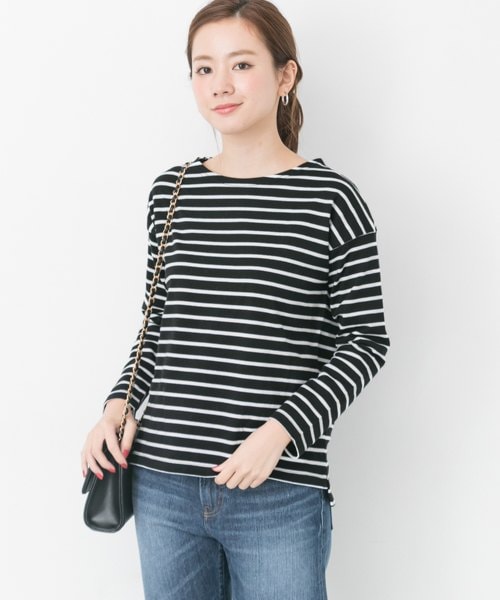 URBAN RESEARCH(アーバンリサーチ)の「バスクシャツ(トップス・レディース・LEG×ECL/BLK×WHT/WHT×BLK/NV/ECL/RED/ORG×GRY・FREE)」の19枚目の写真