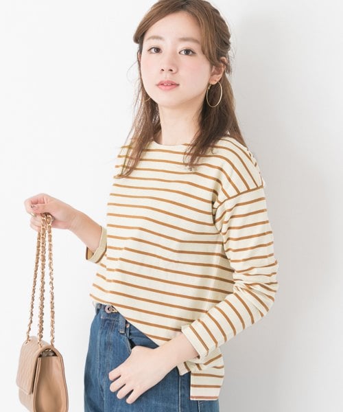 URBAN RESEARCH(アーバンリサーチ)の「バスクシャツ(トップス・レディース・LEG×ECL/BLK×WHT/WHT×BLK/NV/ECL/RED/ORG×GRY・FREE)」の12枚目の写真