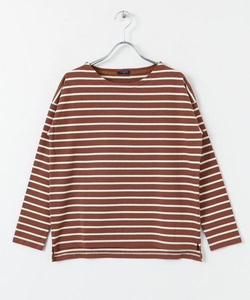 URBAN RESEARCH(アーバンリサーチ)の「バスクシャツ(トップス・レディース・LEG×ECL/BLK×WHT/WHT×BLK/NV/ECL/RED/ORG×GRY・FREE)」の1枚目の写真